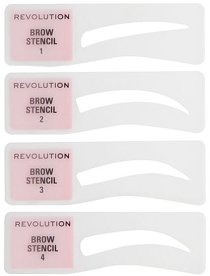 Makeup Revolution Brow Powder Stamp & Stencil Kit - Brow Set — photo N2