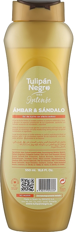 Amber & Sandalwood Shower Gel - Tulipan Negro Amber & Sandalwood Shower Gel — photo N2