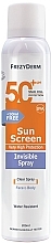Face and Body Sun Cream - Frezyderm Sun Screen Invisible SPF50+ Spray — photo N1