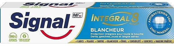 Whitening Toothpaste - Signal Integral 8 Whiteness Toothpaste — photo N1