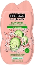 Facial Clay Mask "Cucumber and Pink Salt" - Freeman Feeling Beautiful Rejuvenating Cucumber + Pink Salt Clay Mask (mini size) — photo N1