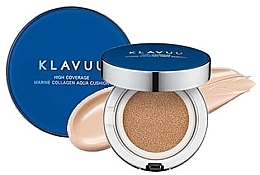 Marine Collagen Cushion - Klavuu Blue Pearlsation High Coverage Marine Collagen Aqua Cushion — photo N2