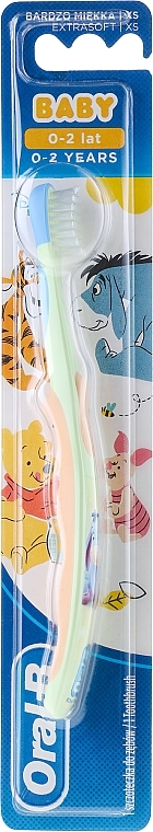 Soft Toothbrush, "Eeyore", green & orange - Oral-B Baby — photo N1