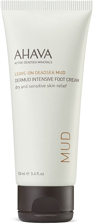 Rich Foot Cream - Ahava Leave-on Deadsea Mud Foot Cream Dry/Sensitive Skin Relief — photo N1