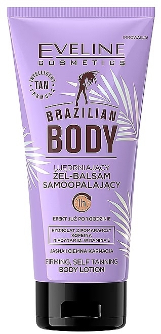 Self-Tanning Balm - Eveline Cosmetics Brazilian Body Gel-Balsam — photo N1