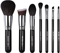 Makeup Brush Set, 7 pcs - Eigshow Premium Chic Series Mini Bright Silver — photo N2