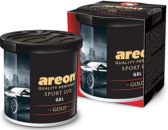 Gold Perfumed Air Gel - Areon Gel Can Sport Lux Gold — photo N1