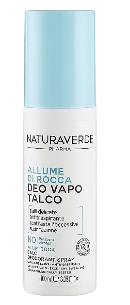 Body Deodorant Spray - Naturaverde Pharma Alum Rock Deo Vapo Talc — photo N1