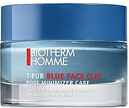 Cleansing Mask - Biotherm Homme T-Pur Blue Face Clay Mask — photo N1
