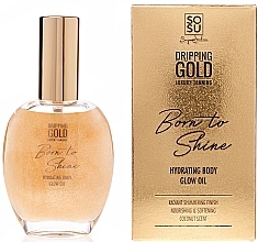 Fragrances, Perfumes, Cosmetics Glowing Body Oil - Sosu by SJ Dripping Gold Born to Shine Hydrating Body Glow Oil Golden