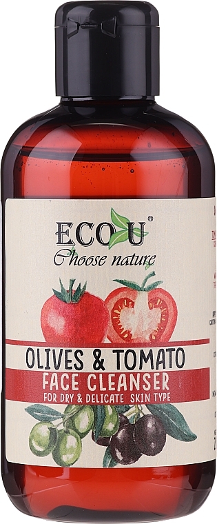Cleansing Gel "Tomato & Olive" - Eco U Face Cleanser — photo N1