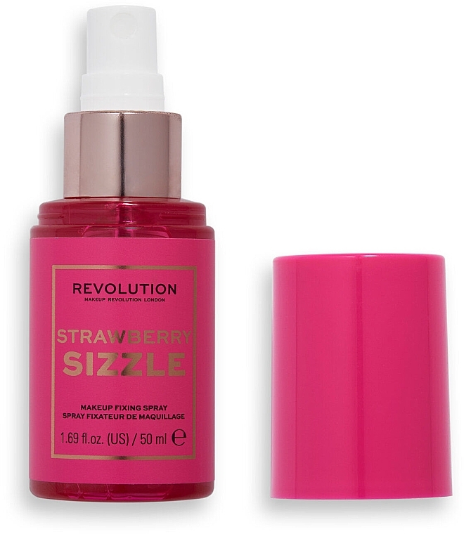 Setting Spray - Makeup Revolution Neon Heat Strawberry Sizzle Fixing Misting Spray — photo N2