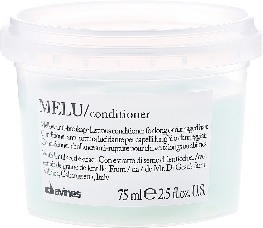 Brittle Hair Conditioner - Davines Melu Conditioner Anti-Rottura Lucidante — photo N1