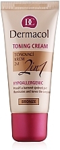 Fragrances, Perfumes, Cosmetics Moisturizing Toning Cream 2 in 1 - Dermacol Make-Up Toning Cream