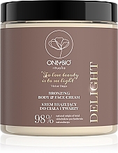 Fragrances, Perfumes, Cosmetics Bronzing Body & Face Cream - Only Bio Ritualia Delight Bronzing Body & Face Cream