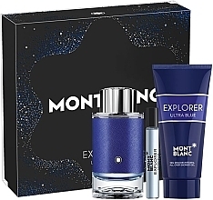 Fragrances, Perfumes, Cosmetics Montblanc Explorer Ultra Blue - Set (edp/100 ml + edp/mini/7,5 ml + sh/gel/100 ml)