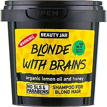 Fragrances, Perfumes, Cosmetics Blonde Hair Shampoo Blonde With Brains - Beauty Jar Shampoo For Blond Hair