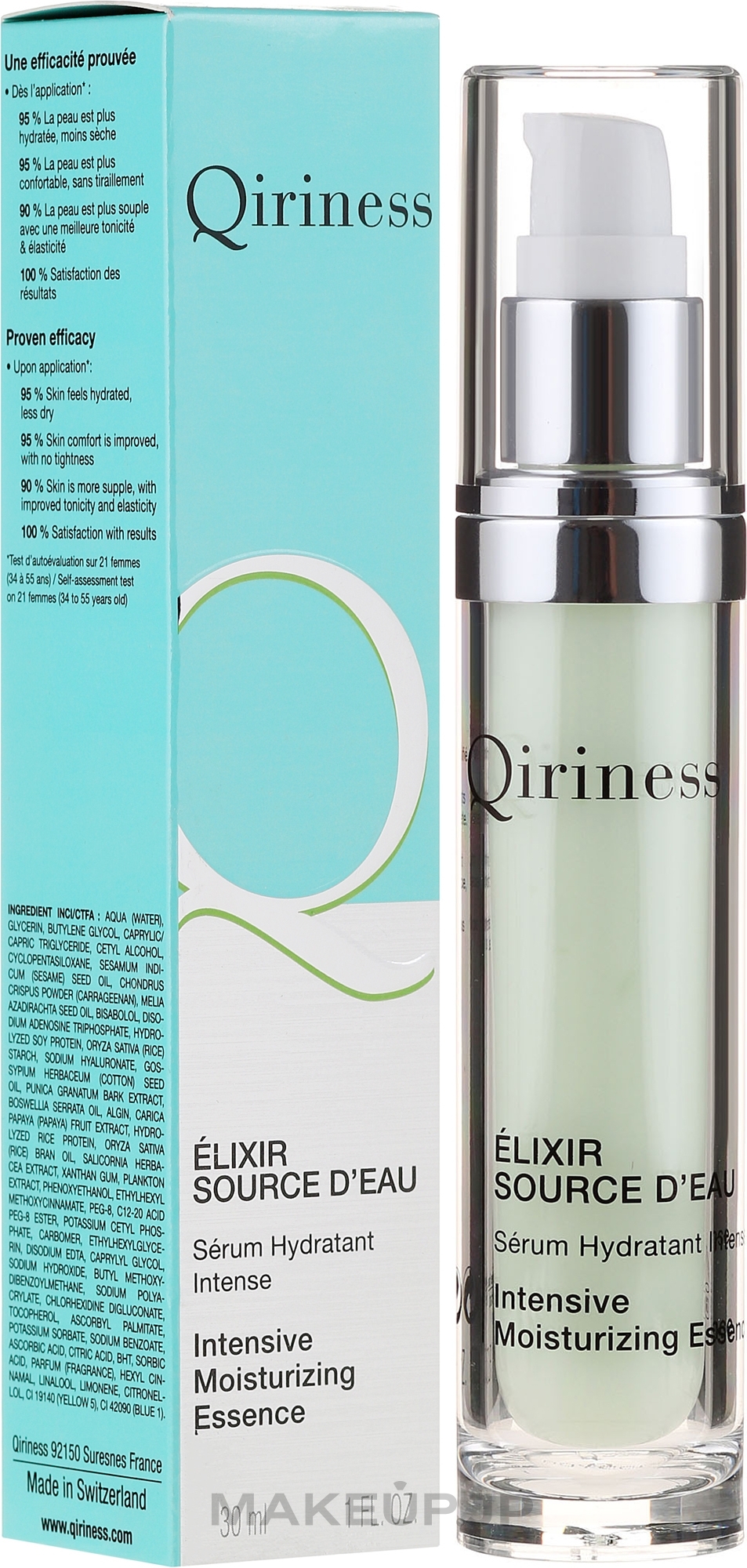 Intensive Moisturizing Essence - Qiriness Elixir Source D`Eau — photo 30 ml