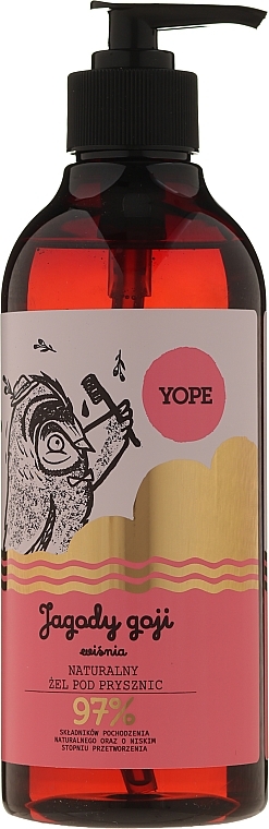 Shower Gel 'Goji Berries & Cherry' - Yope Shower Gel — photo N1