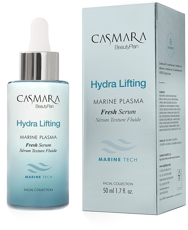24 Hour Firming Refreshing Serum 'Ocean Miracle' - Casmara Hydra Lifting Marine Plasma Fresh Serum — photo N1