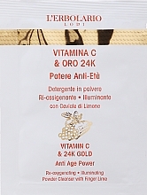 GIFT! Face Cleansing Powder with Vitamin C & 24K Gold - L'Erbolario Vitamin C & 24K Gold Anti Age Power (sample) — photo N1