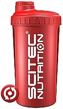 Shaker 700 ml, red - Scitec Nutrition Shaker Red — photo N2