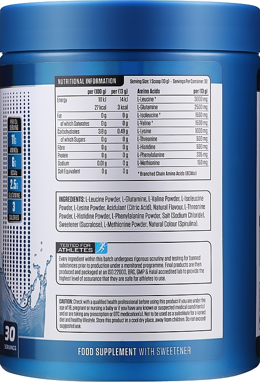 Amino Acid Complex - Applied Nutrition Amino Fuel Icy Blue Raz — photo N2