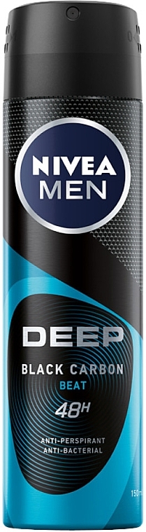 Men Anti-Perspirant - Nivea Men Deep Black Carbon Beat Anti-Perspirant — photo N1