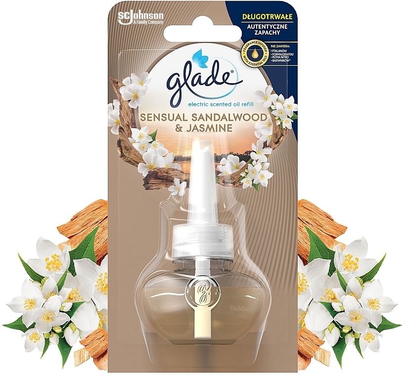 Electric Air Freshener - Glade Electric Scented Oil Sensual Sandalwood & Jasmine Refill (refill) — photo N2