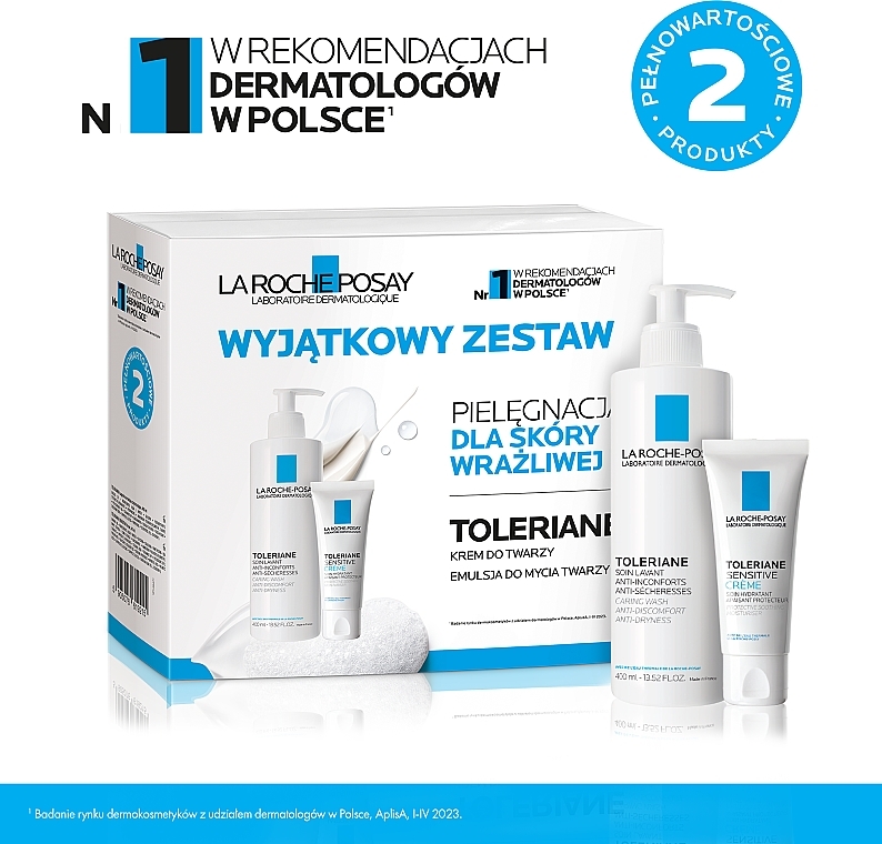 Face Care Set - La Roche-Posay Toleriane (cr/gel/400ml + cr/40ml) — photo N2