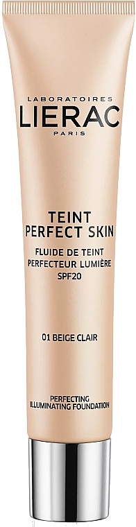 Foundation Fluid - Lierac Teint Perfect Skin Illuminating Fluid Spf 20 — photo N2