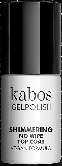 Shimmering Top Coat - Kabos Gel Polish Shimmering No Wipe Top Coat — photo N1