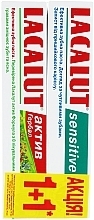 Fragrances, Perfumes, Cosmetics Set - Lacalut Active Herbal + Sensitive (toothpaste/75ml + toothpaste/75ml)