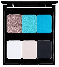 Fragrances, Perfumes, Cosmetics Eyeshadow Palette, 6 Shades - Pierre Rene Palette Match System Eyeshadow Azure Beach