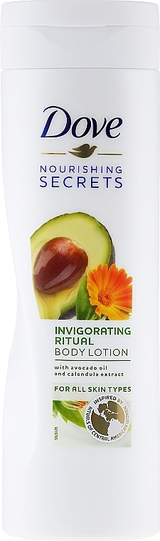 Body Lotion with Avocado Oil & Calendula Extract - Dove Nourishing Secrets Invigorating Ritual Body Lotion — photo N1