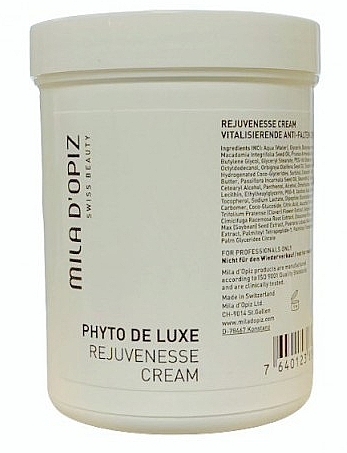 Rejuvenating Face Cream - Mila D'Opiz Phyto de Luxe Rejuvenesse Cream Professional — photo N1