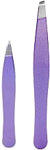 Tweezers Set, 2 pcs, lilac - Titania Tweezer Set Lilac — photo N4
