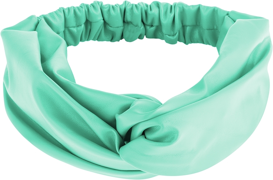 Faux Leather Twist Headband, mint - MAKEUP Hair Accessories — photo N1