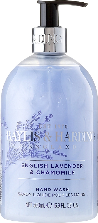 Hand Liquid Soap - Baylis & Harding French Lavender & Chamomile Hand Wash — photo N1