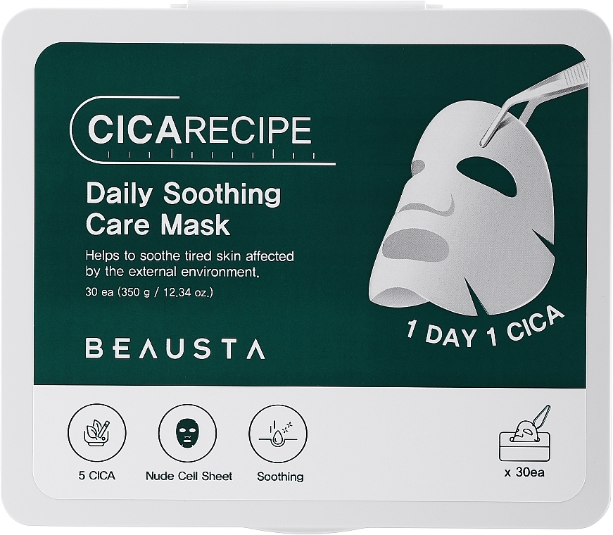 Daily Soothing Face Mask - Beausta Cicarecipe Daily Soothing Care Mask — photo N1