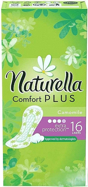 Panty Liners, 16pcs - Naturella Camomile Comfort Plus — photo N1