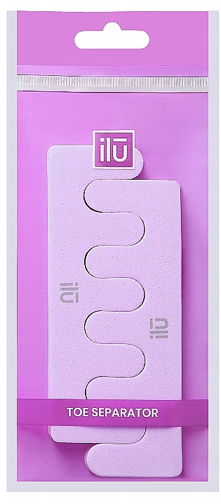 Pedicure Toe Separator, lilac - Ilu Toe Separator Purple — photo N2