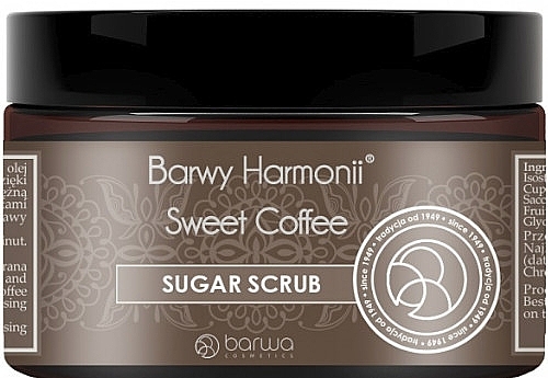 Sugar Body Peeling "Coffee" - Barwa Harmony Sweet Coffee Peeling — photo N1
