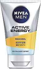 Cleansing Gel "Active Energy" - Nivea Men Active Energy Caffeine Face Wash Gel — photo N1