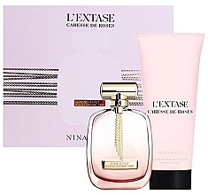 Fragrances, Perfumes, Cosmetics Nina Ricci L'Extase Caresse De Roses - Set (edp/50ml + b/lot/100ml)