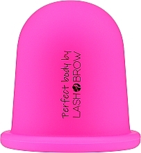 Body Massage Silicone Cup, pink, L - Lash Brown L — photo N1