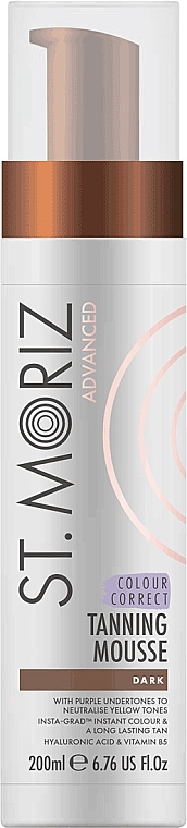 Self-tanning Correction Mousse, Dark - St. Moriz Advanced Colour Correcting Tanning Mousse Dark — photo N1