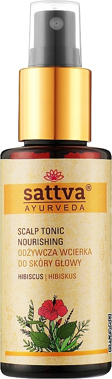 Hair Tonic - Sattva Ayurveda Scalp Tonic Nourishing Hibiscus — photo N1