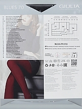 Tights "Blues 3D" 70 Den, nero - Giulia — photo N2