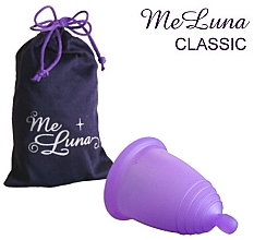 Menstrual Cup with Ball Handle, XL-size, purple - MeLuna Classic Menstrual Cup — photo N4